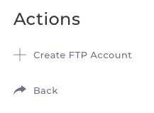 Create a new SFTP-account