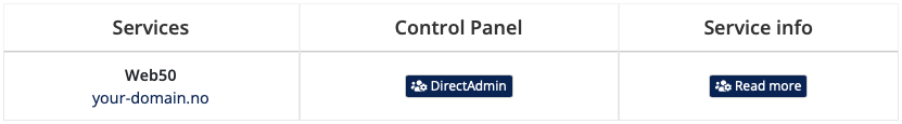 Shortcuts in client area